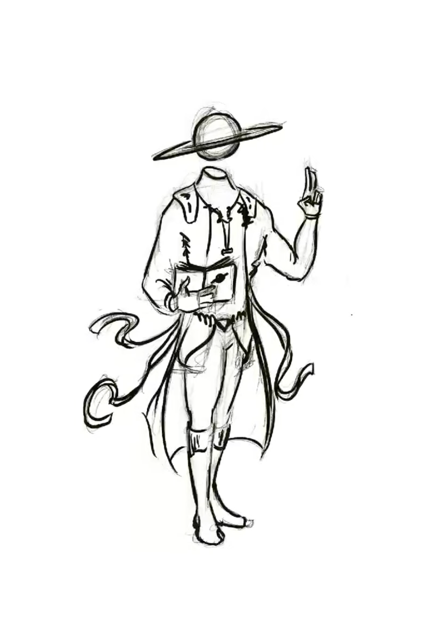 The Evangelist drawing.