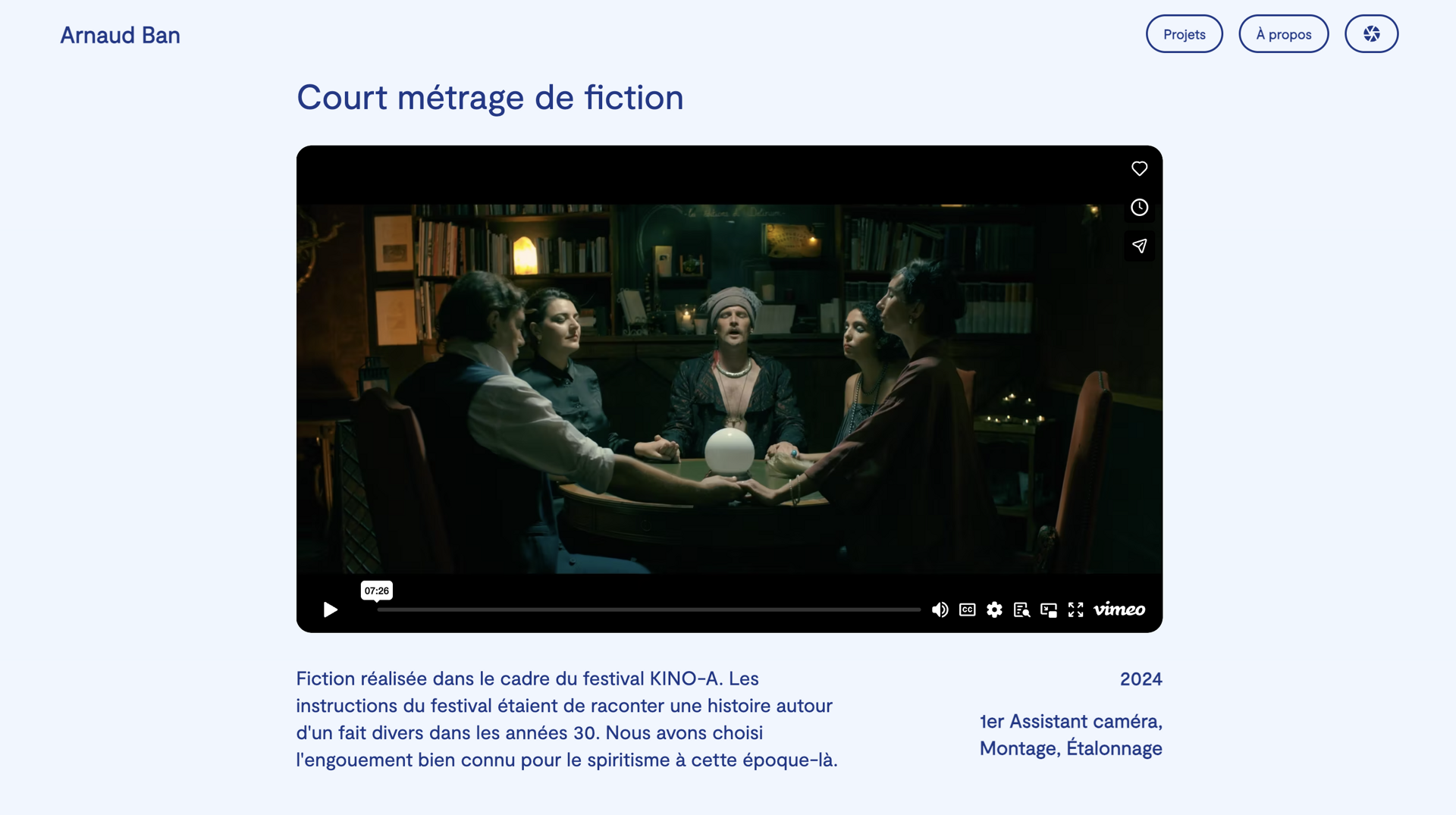 Aperçu du site Arnaud Ban.