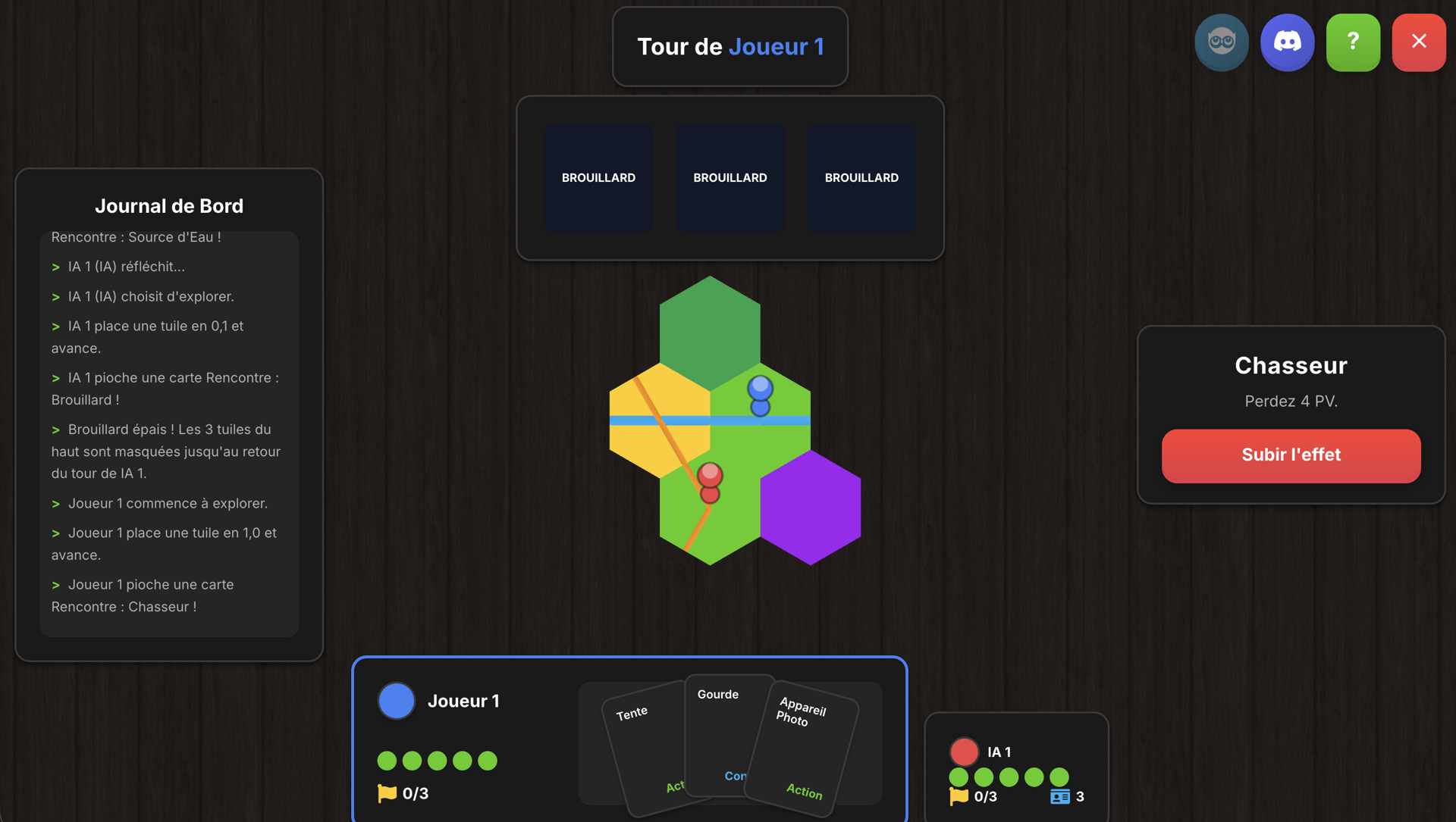 Aperçu de Randex, prototype de jeu de société.